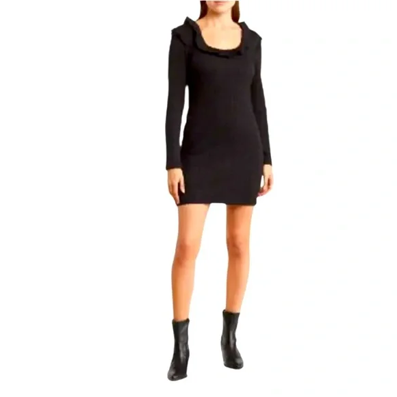 flared knit dress self-portrait - White Pointelle Knit Flare Midi Dress main image 1